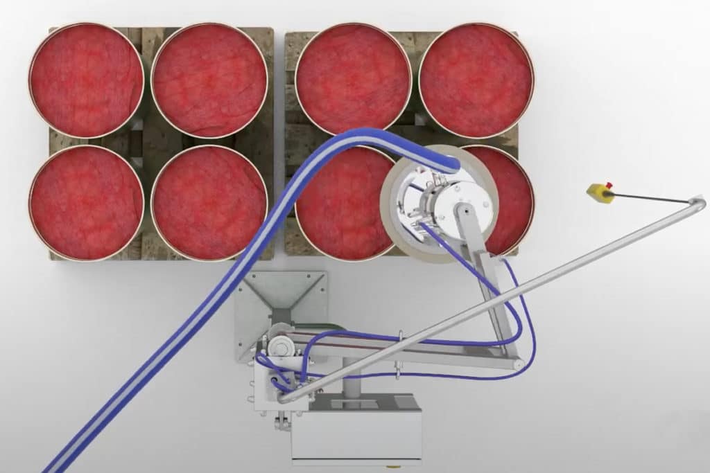 Bomba descarga bidones CSF volumetrica neumatica